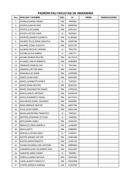 Facultad de Ingenieria - damsu