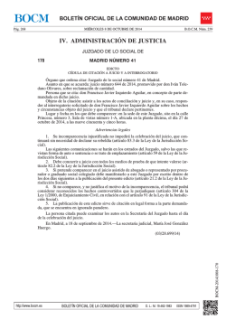 IV. ADMINISTRACI&Oacute;N DE JUSTICIA - Sede Electr&oacute;nica del Boletin