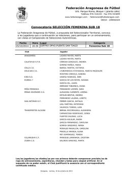 femenina sub 18 - CD Transportes Alcaine