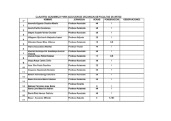 CLAUSTRO ACADEMICO PARA ELECCION DE DECANO(A) DE