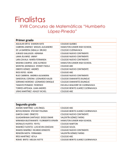 Finalistas