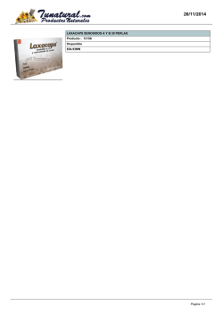LAXACAPS SENOSIDOS A Y B 30 PERLAS Producto : 13158