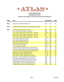 Offer List - 2014.xlsx - Atlas Coffee Importers