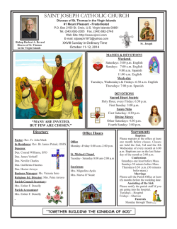 SAINT JOSEPH CATHOLIC CHURCH - st. joseph church at st. croix.