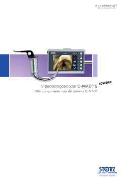 Videolaringoscopio C-MAC&reg; S - Otro componente m&aacute;s - Karl Storz