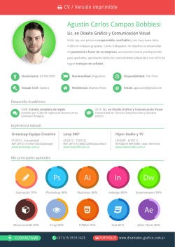 Descargar CV - Lic. en Dise&ntilde;o Gr&aacute;fico y Comunicaci&oacute;n Visual