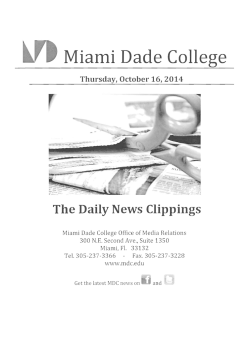 October 16, 2014 - Miami Dade College