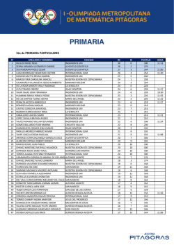 PRIMARIA - Grupo Pit&aacute;goras