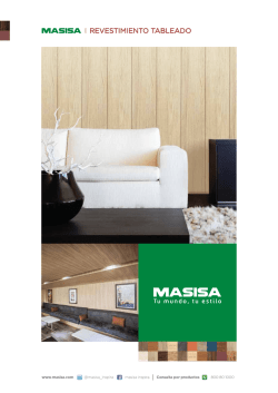 Ficha Revestimiento Tableado - Masisa