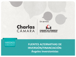 Fuentes alternativas de inversi&oacute;n/financiaci&oacute;n: &Aacute;ngeles inversionistas