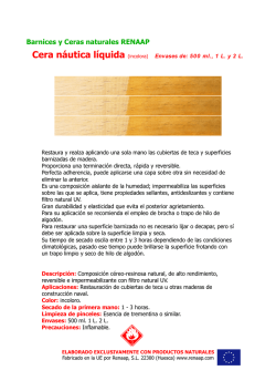 Cera n&aacute;utica l&iacute;quida (incolora) - renaap