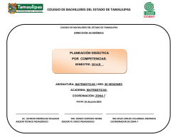 Matem&aacute;ticas I - Colegio de Bachilleres de Tamaulipas