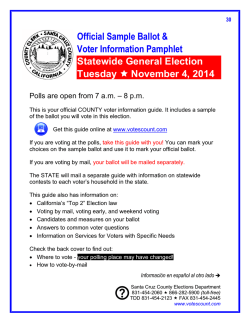 Sample Ballot - Santa Cruz County Election Department