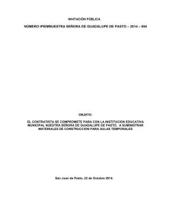 Invitaci&oacute;n - instituci&oacute;n nuestra se&ntilde;ora de guadalupe