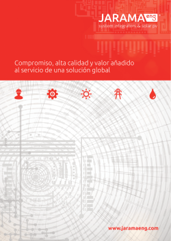 Compromiso, alta calidad y valor a&ntilde;adido al - jaramaeng.com