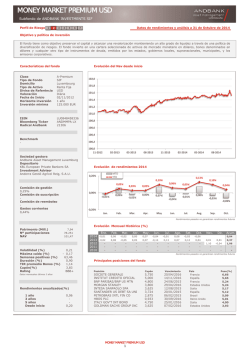 a andbank investments sif money market premium usd - Asset