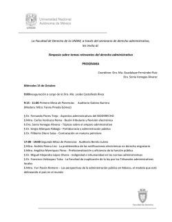 La Facultad de Derecho de la UNAM, a trav&eacute;s del seminario de