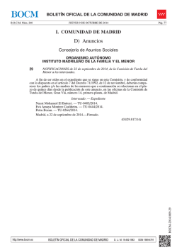 D) Anuncios - Sede Electr&oacute;nica del Boletin Oficial de la Comunidad