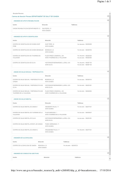 Centros de Atenci&oacute;n primaria del Departamento de Gandia