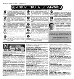 Hor&Atilde;&sup3;scopo - La Semana