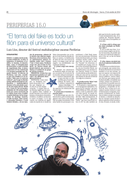 &ldquo;El tema del fake es todo un fil&oacute;n para el universo cultural&rdquo;