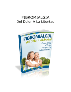 FIBROMIALGIA - Del Dolor a la Libertad