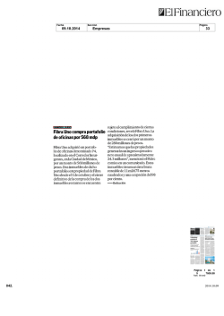 Fibra Uno compra portafolio de oficinas por 568 mdp