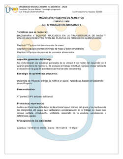 MAQUINARIA Y EQUIPO - Unad