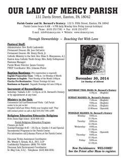 OUR LADY OF MERCY PARISH - John Patrick Publishing Company