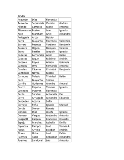 Kinder Acevedo D&iacute;az Florencia Acevedo Sep&uacute;lveda Vicente Andres