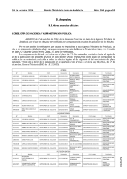 5. Anuncios - Junta de Andaluc&iacute;a