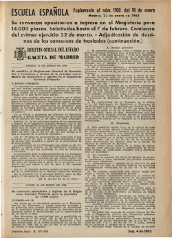 A&ntilde;o XXIII, Suplemento al n&uacute;m. 1160 de enero de 1963 - Biblioteca