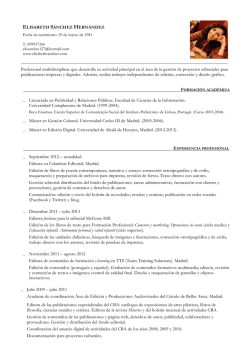 Descarga mi cv - Elisabeth S&aacute;nchez