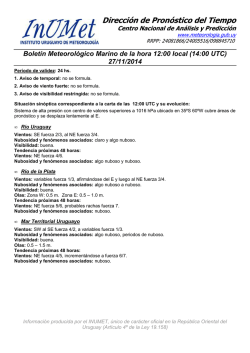 Direcci&oacute;n de Pron&oacute;stico del Tiempo - Direcci&oacute;n Nacional de