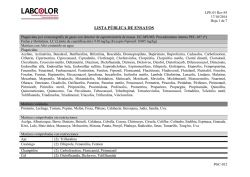 LISTA P&Uacute;BLICA DE ENSAYOS - Labcolor