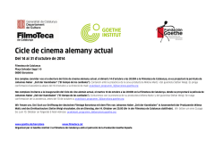 Cicle de cinema alemany actual - KDF