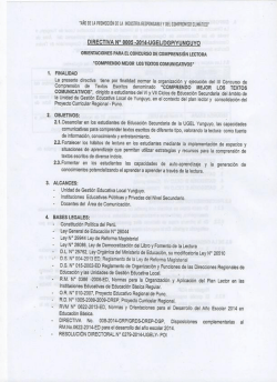 DIRECTIVA N&Acirc;&ordm; 0005-2014-UGEL.pdf - UGEL YUNGUYO