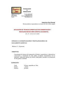 Katarzyna Zych Żmuda Restauradora especialista en obras de arte