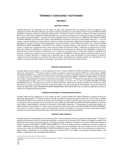 t&eacute;rminos y condiciones &ldquo;scottman&iacute;a&rdquo; - Kimberly-Clark Colombia