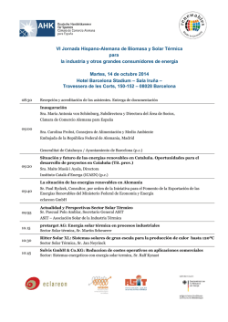 Programas - Jornadas Hispano Alemanas