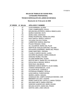 bolsa de trabajo de ciudad real categor&iacute;a profesional t&eacute;cnico