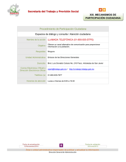 Secretar&iacute;a del Trabajo y Previsi&oacute;n Social XIX. MECANISMOS DE