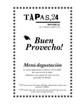 Buen Provecho! Salud! - Tapas 24