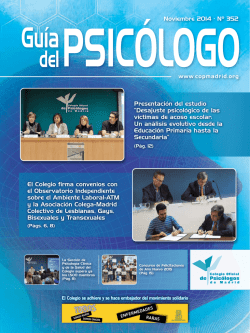 El Colegio firma convenios con el Observatorio Independiente sobre