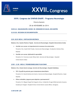 XXVII. Congreso - arnas-respiratorio