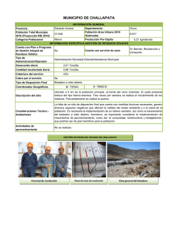 MUNICIPIO DE CHALLAPATA - ANESAPA