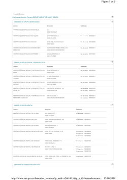 Centros de Atenci&oacute;n primaria del Departamento de Elda