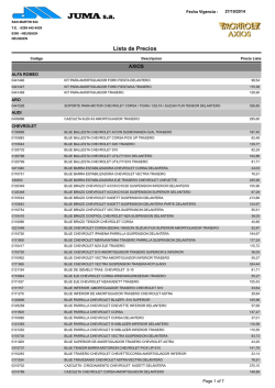 Lista de Precios