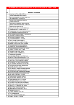 visita familiar 08h00 a 09h30 19 de octubre 2014