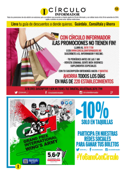 20% en vuelos - C&iacute;rculo Informador